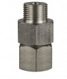 Straight Swivel Stainless Steel 3/8" M x 3/8" F